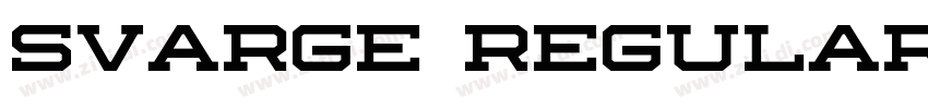 Svarge Regular字体转换